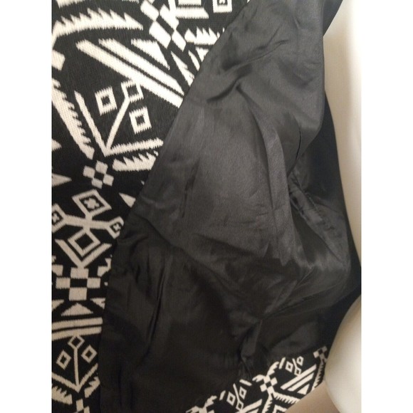 Forever 21 Womens Junior Black/white Astec Long Sleeve Jacket Size M - Picture 9 of 13